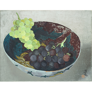OGURA Yuki,Grapes in the old Kutani bowl